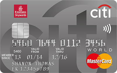 CITIBANK Emirates World Card